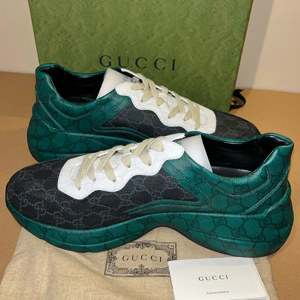 Authentic Gucci Men’s GG supreme sneakers size 11 - Picture 5 of 13